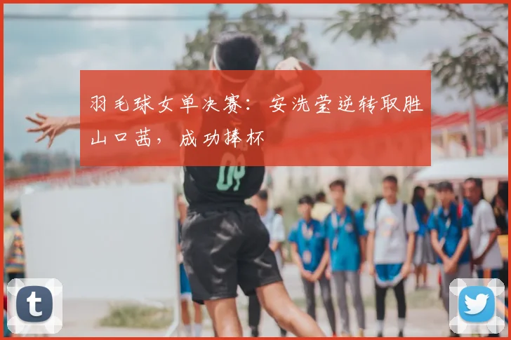 羽毛球女单决赛:安洗莹逆转取胜山口茜,成功捧杯